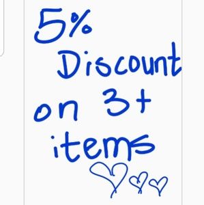 5% Discount on 3+ items